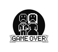 BC Corona adh06404 Sticker Game Over, Blanc