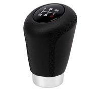BC CORONA POM30168 1 Pommeau avec Bague Marche Arrière 27mm Modèle OEM 2 Voiture de Changement de Vitesse Cuir Noir