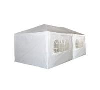 Tonnelle - Barnum - Pavillon de Jardin - 6x3m - Blanc - Métal - Modulable