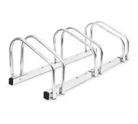 Bc-Elec - Bs400003 Rack À Vélos, Support De Rangement Bicyclette, Râtelier Vélo, Support Pour 3 Vélos, Au Sol Ou Mural Gris