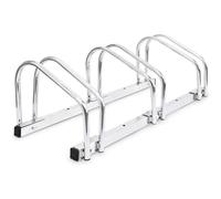 Bc-Elec - Bs400003 Rack À Vélos, Support De Rangement Bicyclette, Râtelier Vélo, Support Pour 3 Vélos, Au Sol Ou Mural Gris