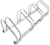 Bc-Elec - Bs400004 Rack À Vélos, Support De Rangement Bicyclette, Râtelier Vélo, Support Pour 4 Vélos, Au Sol Ou Mural Gris