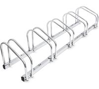 Bc-Elec - Bs400005 Rack À Vélos, Support De Rangement Bicyclette, Râtelier Vélo, Support Pour 5 Vélos, Au Sol Ou Mural Gris