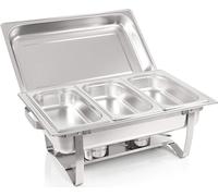 Bc-elec - F433-3 Chauffe-plats Chauffe-buffet 3x GN1/3 bain marie avec couvercle, 60x37x29cm