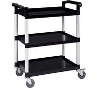 Bc-elec - GX-032A Chariot de cuisine, chariot de service 3 niveaux avec freins, 83x42x96cm