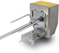 Bc-elec - HEG107-B Tournebroche lectrique rtissoire inox pour barbecue, grill, tourne-broche 102cm 230V 4W 2-3 RPM