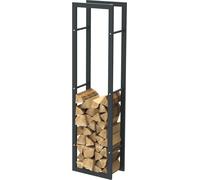 Bc-elec - HHWPF0016 Râtelier à bois en acier noir 150*40*25CM, râtelier pour bois de chauffage, rangement pour bois de cheminée.