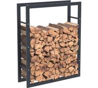 Bc-elec - HHWPF0021 Râtelier à bois en acier noir 100*80*25CM, râtelier pour bois de chauffage, rangement pour bois de cheminée.