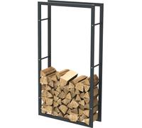 Bc-elec - HHWPF0023 Râtelier à bois en acier noir 150*80*25CM, râtelier pour bois de chauffage, rangement pour bois de cheminée.