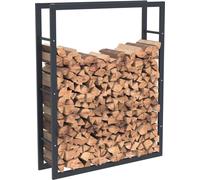 Bc-elec - HHWPF0025 Râtelier à bois en acier noir 125*100*25CM, râtelier pour bois de chauffage, rangement pour bois de cheminée.