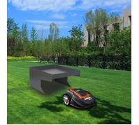 Bc-elec - HMGL01 Abri pour robot tondeuse en acier galvanis avec espace dcoratif Garage Carport Toit Protection extrieure 60x70x36cm