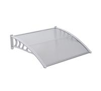 Bc-elec - M100150 Auvent de porte 100x150cm, abri de porte d'entre, avant-toit transparent, porche