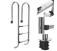 Bc-elec - PL003 Echelle de piscine à 3 échelons en acier inoxydable 304SS, 158cm, Escalier piscine à 3 marches