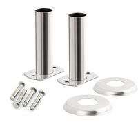 BC-ELEC Support d'échelle de piscine en acier inoxydable Ø 40 mm, pieds pour échelle de piscine en acier inoxydable, PLS-1