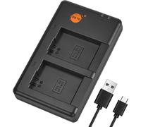 BC-QM1 BC-TRW Batterie USB Dual Quick Chargeur Compatible pour NP-FW50, Alpha 7,a7,7R, a7R, 7RII, a3000, a6000, a6100, a6300, a6400, a6500, NEX-3, NEX-5, NEX-6, NEX-7, NEX-C3, NEX-F3