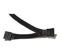 be quiet! Power Cable CS-3420, câble 2x S-ATA, gainé individuellement, longueur 400 mm, extension haut de gamme pour alimentations modulaires BQ, design élégant, noir