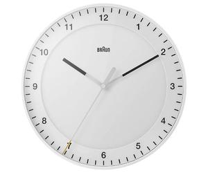 BC17W Classique Grand Analogue Horloge Murale, Blanc - BC17W