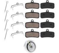 Bca-Lot De 4 Paires De Plaquettes De Frein De Vélo, Compatibles Avec Les Plaquettes De Frein Shimano, Shimano D03s D02s Saint Br-M810 Br-M820 Deore Xt Br-M8020 Br-M8120 Zee Br-M640 Xtr Br-M9120 Tektr