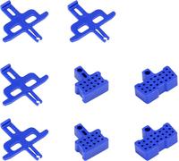 Bca-Lot De 8 Blocs De Purge De Frein À Disque Hydraulique Et Entretoises, Compatibles Avec Shimano, Tektro, Trp, Sram, Avid, Zoom Et Plus Encore, Blocs D'étrier À 2/4 Pistons Pour Vélo,