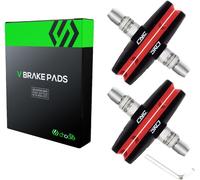 Bca-V-Brake Lot De 2 Paires De Plaquettes De Frein Pour Shimano Noir/Rouge 70 Mm