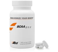 BCAA 2:1:1-1000 mg / 120 comprimés - Proportions optimales - Augmentent la résistance et la récupération musculaire - Alimentez vos muscles en BCAA pour une prise de masse efficace