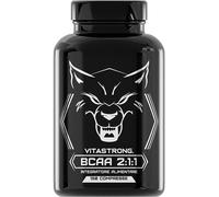 BCAA 2.1.1 Acides Aminés Essentiels 5000mg + Vitamine B6, Leucine Pure, Isoleucine, Valine, Acide Aminé à Chaîne Ramifiée, Vitamin B6, Pre Workout, Intra, Post Workout, 150 BCAA Comprimés Vitastrong