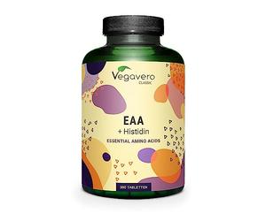 BCAA 2.1.1 | Dosage Elevé : 3000 mg | 8 Acides Aminés Essentiels (EAA) + Histidine | 100% NATUREL | Récupération + Développement Musculaire | Sans Additifs & Vegan | 300 Comprimés | Vegavero®
