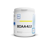 BCAA 4.1.1 Pré-workout | Booster puissant • Surdosé en Leucine • Sans OGM • Musculation & Fitness | Nutrimuscle | Arôme Yuzu 100% Naturel | 300 Grammes