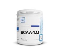 BCAA 4.1.1 Pré-workout | Booster puissant • Surdosé en Leucine • Sans OGM • Musculation & Fitness | Nutrimuscle | Arôme Framboise Bleue 100% Naturel | 300 Grammes