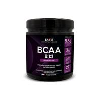 BCAA 8:1:1 - Eafit - Pre Workout - Musculation - Poudre - Pastèque - 275g | Favorise La Récupération Musculaire, Réduit La Fatigue, Complement Alimentaire, Acides Amines Essentiels, Vitamine B6