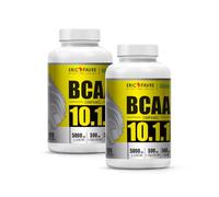 BCAA COMPRIMÉS 10.1.1 - Acides Aminés Musculation Vegan Hautement Dosés - Votre Allié Pour Des Entraînements Efficaces - Performance Accentuée - Programme 60J - Lot de 2 x 120 Comprimés - Eric Favre