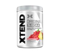 Poudre XTEND Original aux BCAA - framboise ananas | complément alimentaire aux acides aminés ramifiés | 7 g de BCAA + électrolytes pour récupération et hydratation | 30 portions