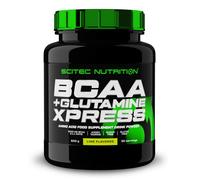 Scitec Nutrition BCAA + Glutamine Xpress - Mélange d'acides aminés essentiels - avec 5g de BCAA 2:1:1-5g de Glutamine - enrichi en Taurine, 600 g, Lime