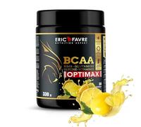 BCAA OPTIMAX 2.1.1 - Essentiel pour la Préparation, Récupération - Entraînements Efficaces, Performances Accentuées - HMB, Glutamine, Glycine, Vitamines - 330g - Saveur Citron - Eric Favre