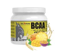 BCAA OPTIMIZ - Acides Aminés BCAA 2.1.1 enrichis en Vitamine B + Zinc, Aide à Réduire la Fatigue - 250g - Saveur Délice Tropical - Eric Favre