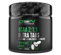 BCAA Ultra Tabs - 365 Comprimés avec 1000 mg de BCAA par Comprimé - Ratio Optimal 2:1:1 - Complexe d’Acides Aminés à Base de Leucine, Isoleucine & Valine - Vegan