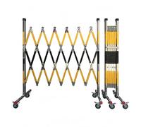 Bcade rétractable 5 m Bcade barrière de sécurité pliable extensible pour autoroutes centres commerciaux et interdiction portable ciseaux ber économie d'espace design jaune 6 m de long