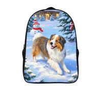 BCAKDBDOE Ancien chien berger anglais Sac À Dos Scolaire Garçons Filles Pour École Voyage Daypack 40x28x16cm