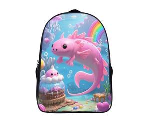 BCAKDBDOE Axolotl Sac À Dos Enfant Cartable Scolaire Maternelle Garçons Ou Filles Préscolaire Cadeaux 40x28x16cm