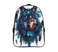 BCAKDBDOE Loup Sac À Dos Enfant Cartable Scolaire Maternelle Garçons Ou Filles Préscolaire Cadeaux 40x28x16cm