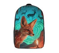 BCAKDBDOE Sac À Dos Scolaire 17 Pouces - Unisexe Enfants/Ados - Style Moderne Et Léger, Impression 3D Résistante Fennec Fox