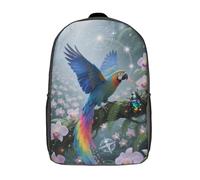 BCAKDBDOE Sac À Dos Scolaire 17 Pouces - Unisexe Enfants/Ados - Style Moderne Et Léger, Impression 3D Résistante Parroquet