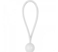 BcB-0520WH-B Lot de 10 tendeurs en caoutchouc avec boule 10 x 20 cm (Blanc)