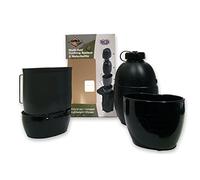 Bcb Système de Cuisson et Gourde Crusader Multi-combustibles Unisexe, Noir
