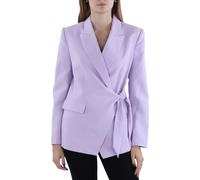 BCBGMAXAZRIA Blazer à Manches Longues et col en V à Nouer à la Taille d'affaires décontracté, Lavande, XXS Femme