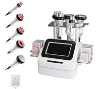 BCBKD 6 en 1 Lipocavitation Radiofrequence Machine 40K Cavitation Ultrasonique Et Radio Fréquence Appareil Amincissant Corps Beauté du Visage Anti-Cellulite Anti-Rides pour Visage Bras Abdomen