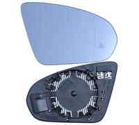 BCBSYCJP Verre de Rétroviseur Remplacement pour Benz W177 W178 CLA 2019-2021 Chauffant Droite et Gauche Verre de Recul Miroir Extérieure de Voiture avec Plaque de Support,with-Blind Spot-Blue-Right