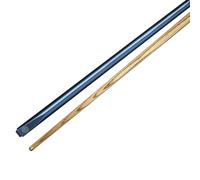 BCE 2 Piece Ash Pool Cue-145cm with 9.5mm Tip Queue de Billard/Snooker Unisex-Adult, Bleu, 145cm