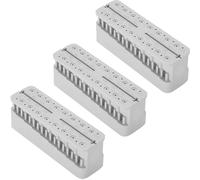 Bceer 3pcs Support D'outils De Mesure pour L'endodontie Dentaire Bloc De Limes Endodontiques Autoclavables Règle pour Instruments De Mesure(Color:Gris)