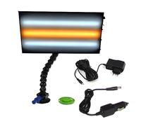 Bceer Lampe De Réparation des Bosses De Voiture Lampe PDR avec Ventouses à Pompe De 75mm avec Support De Lumière De Haute Qualité 3 Broches Réglables Deux Types d'alimentation